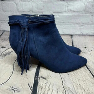 Thalia Sodi Women’s Blue Ankle Booties Heels Women’s size 11